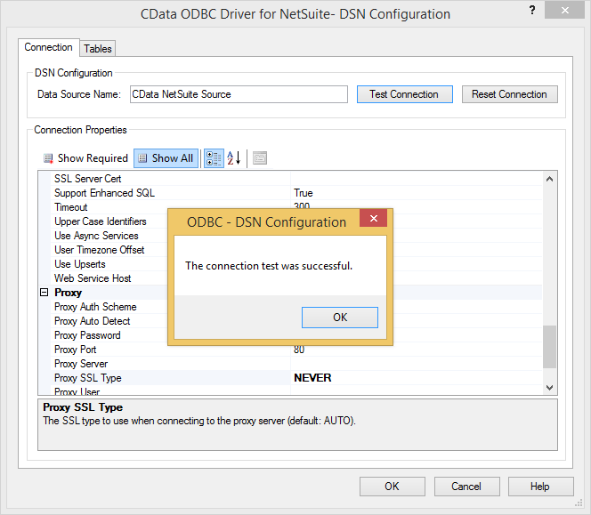 Using ODBC Driver for NetSuite Integration
